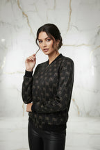 جاكيت بومبر NN - لقطة قريبة