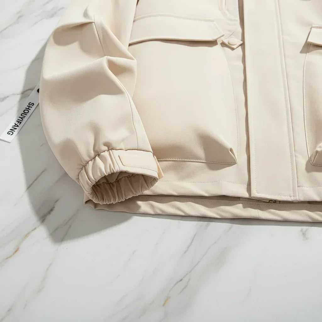 Off-white jacket hem detail