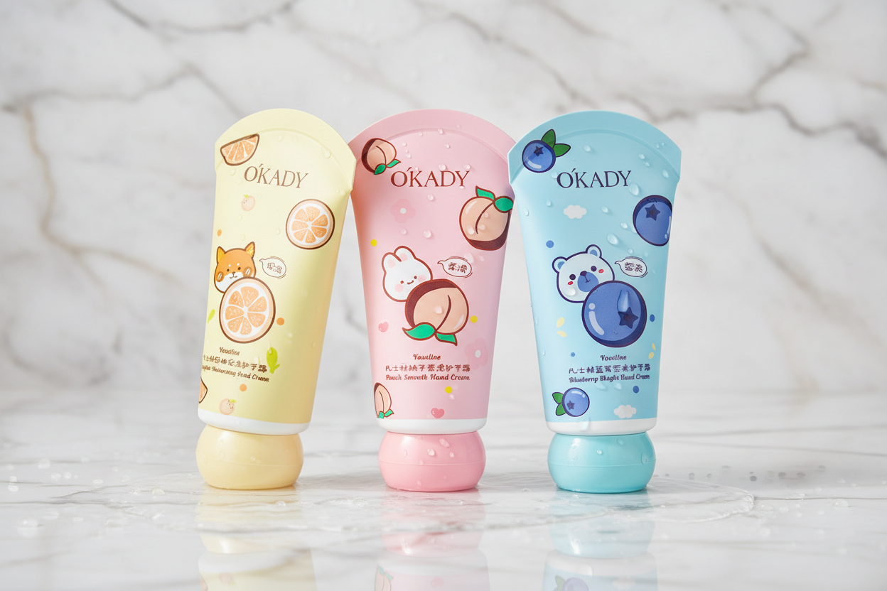 OKADY Hand Creams - Marble Gold Background