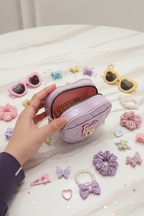 Opened bag with kids accessories - portrait