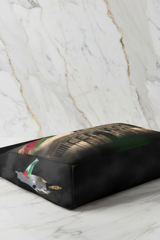 Opposite side view on marble