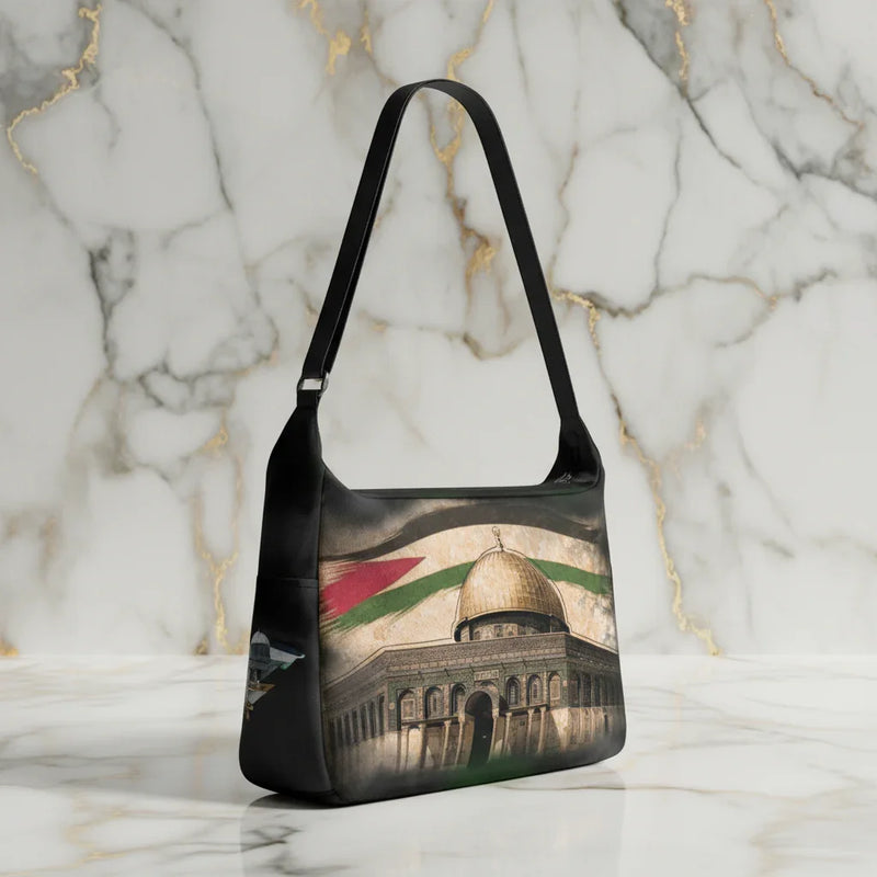 Opposite three-quarter view on marble