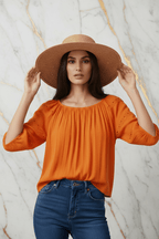 Orange Blouse