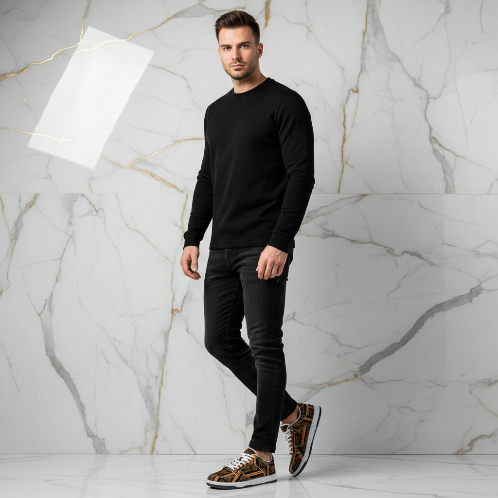 Orange Me Dunk Marble Diagonal