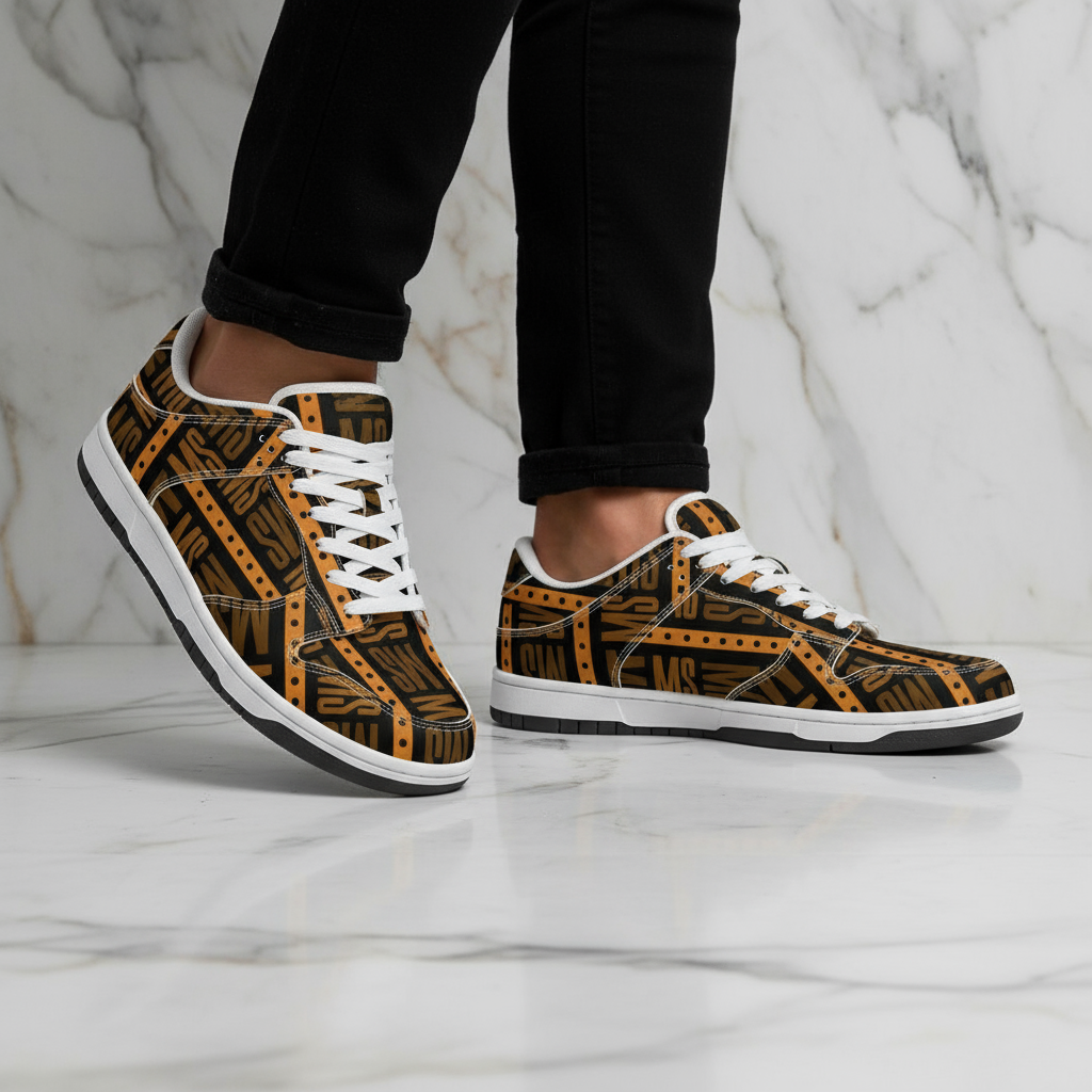 Orange Me Dunk Marble Flex Detail