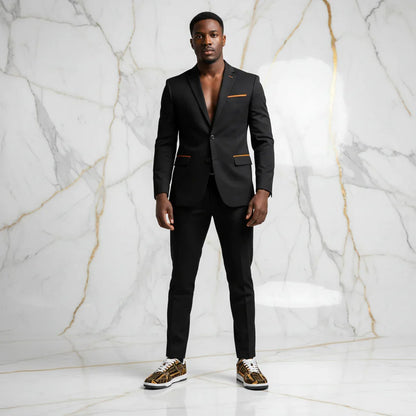 Orange Me Dunk Marble Front Stance