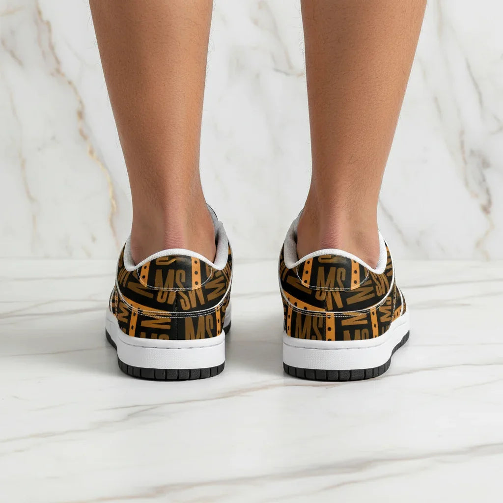 Orange Me Dunk Marble Rear View