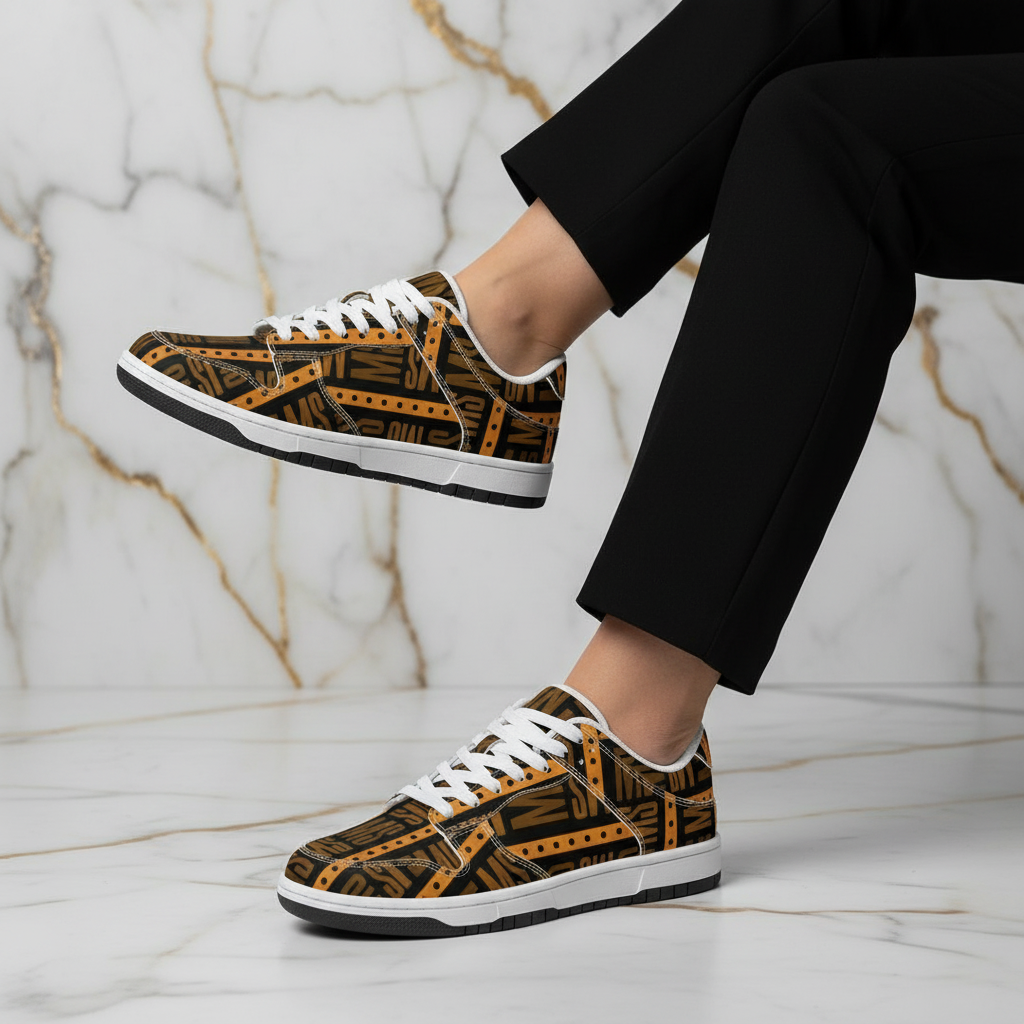 Orange Me Dunk Women Marble Crossed Leg