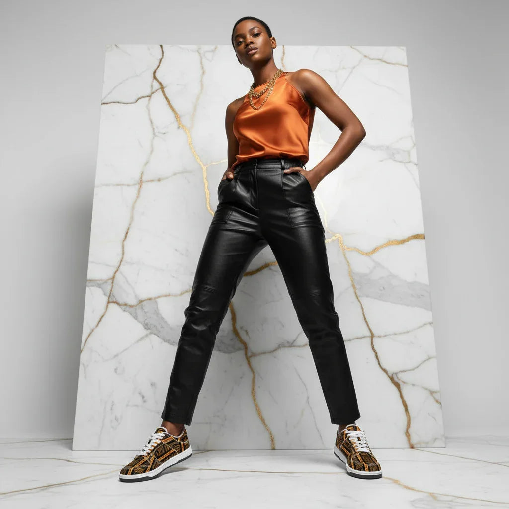 Orange Me Dunk Women Marble Inner Side