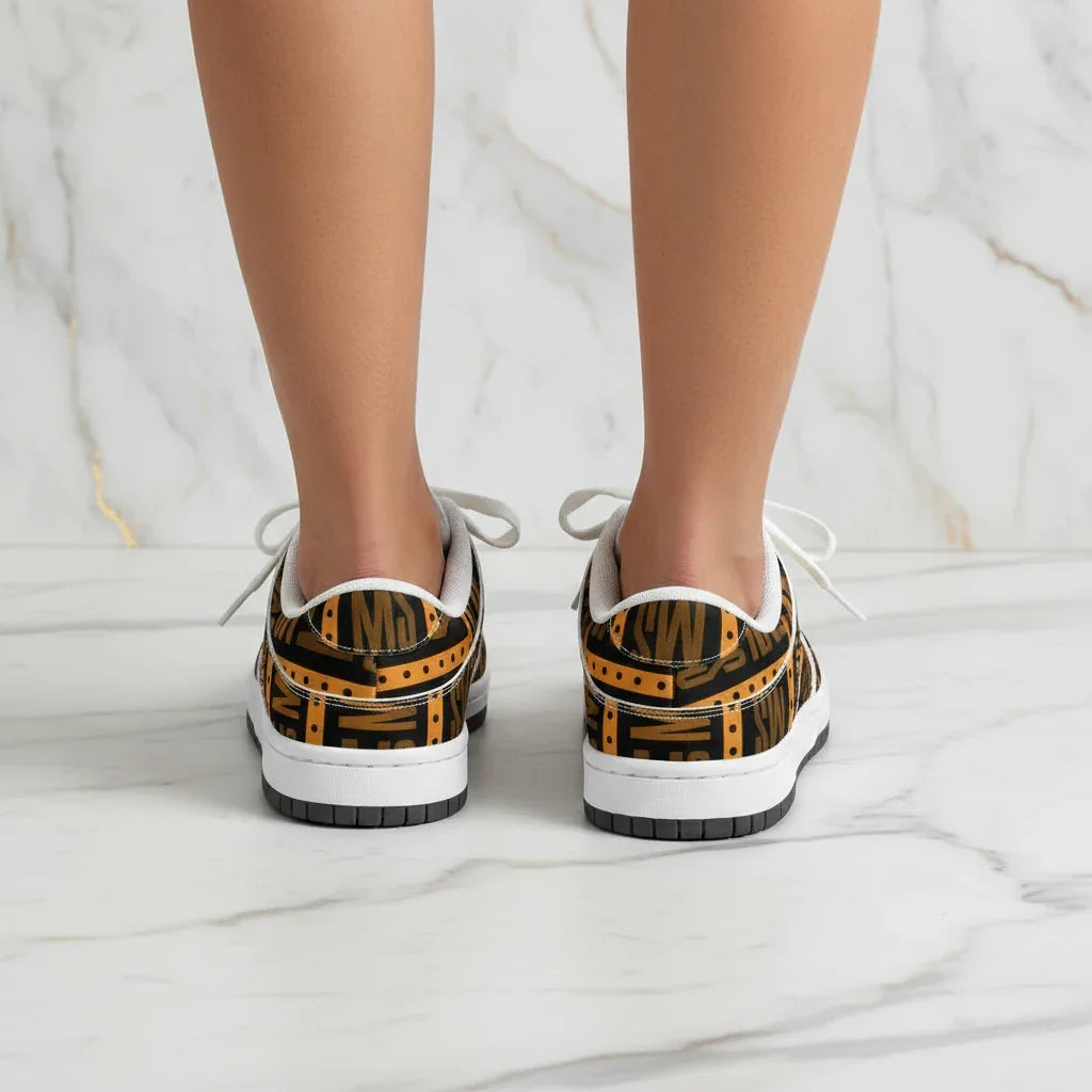 Orange Me Dunk Women Marble Rear View