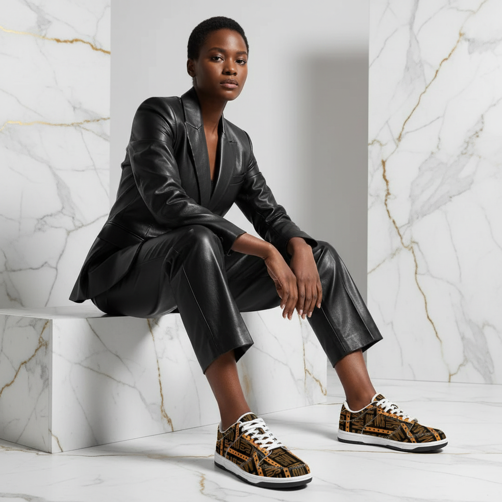 Orange Me Dunk Women Marble Seated