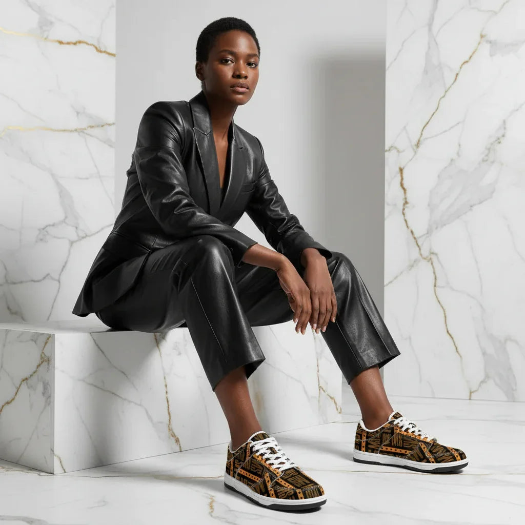 Orange Me Dunk Women Marble Seated