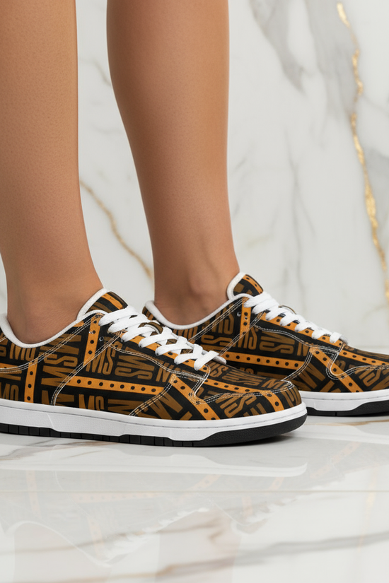 Orange Me Dunk Women Marble Side View