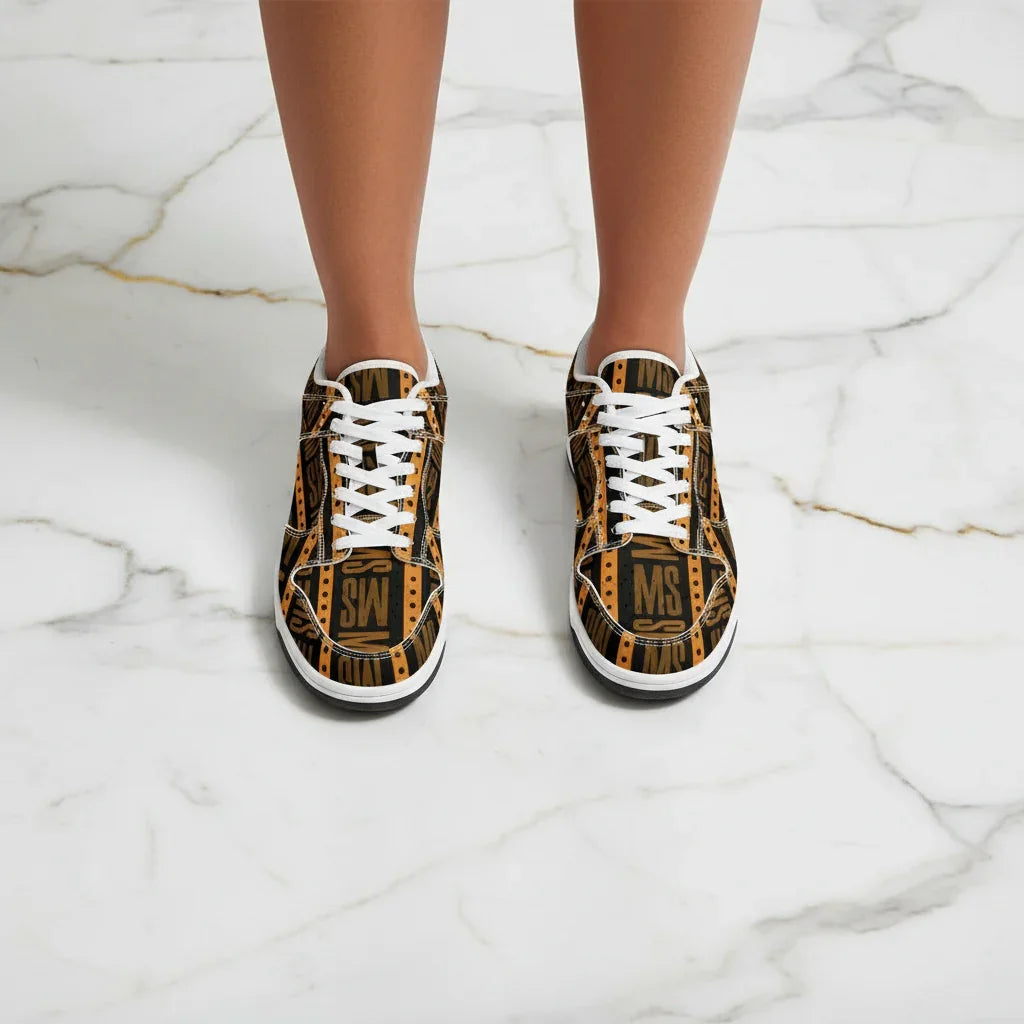 Orange Me Dunk Women Marble Top View