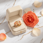 Orange Ring Box Flat Lay