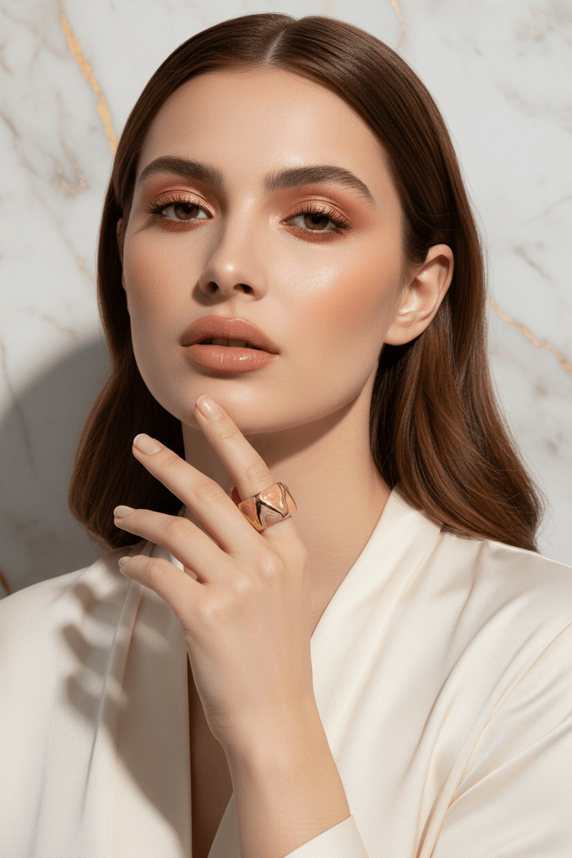 Orange Ring with Face