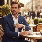 Outdoor café golden hour