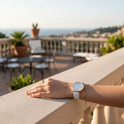 Outdoor terrace afternoon light