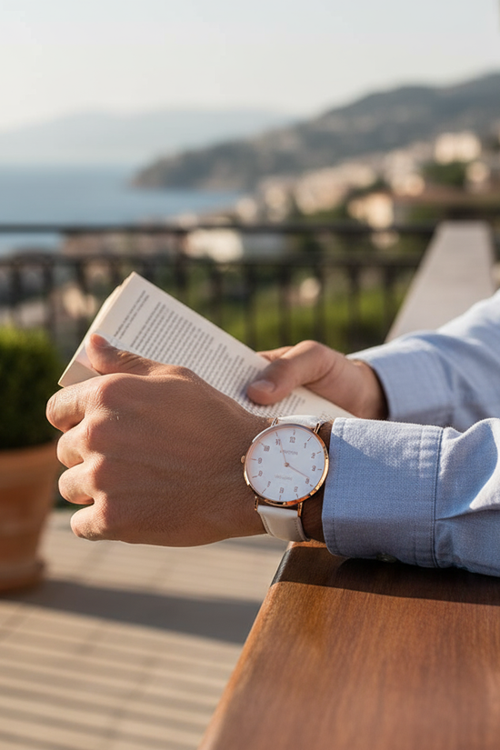 Outdoor terrace afternoon light