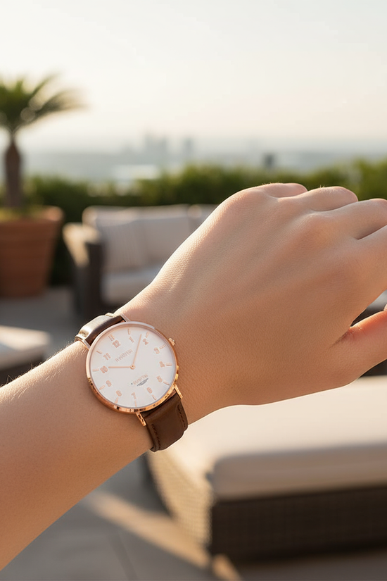 Outdoor terrace afternoon light