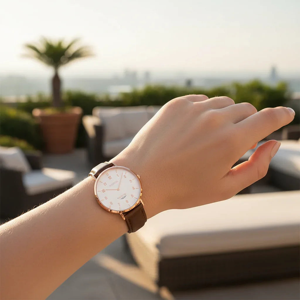Outdoor terrace afternoon light