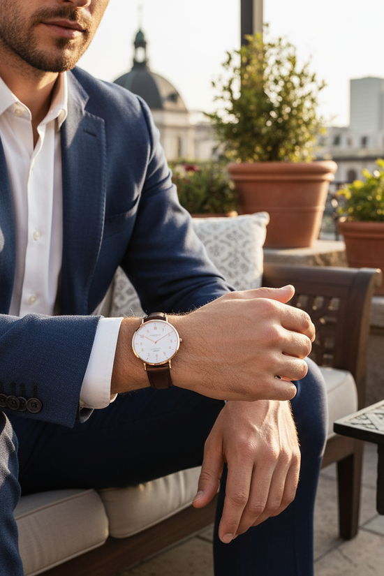 Outdoor terrace afternoon light