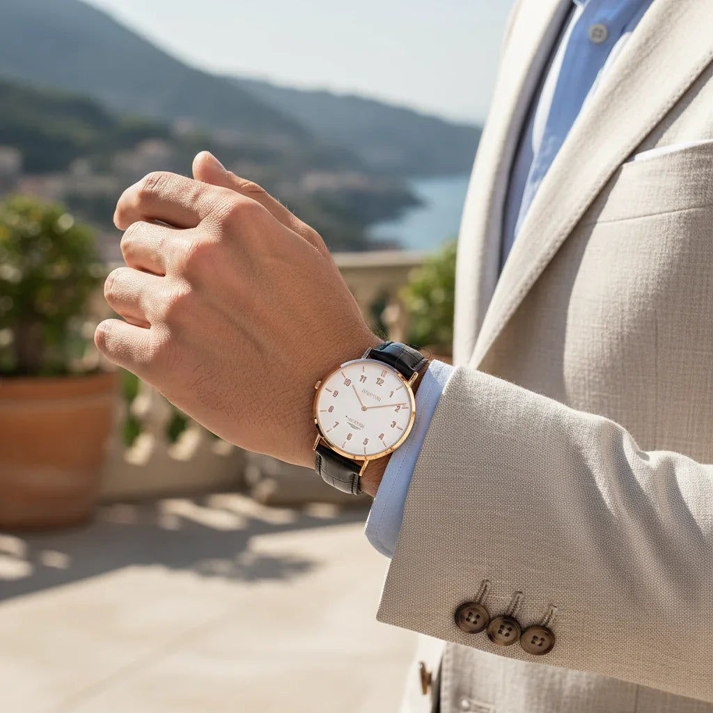 Outdoor terrace afternoon light