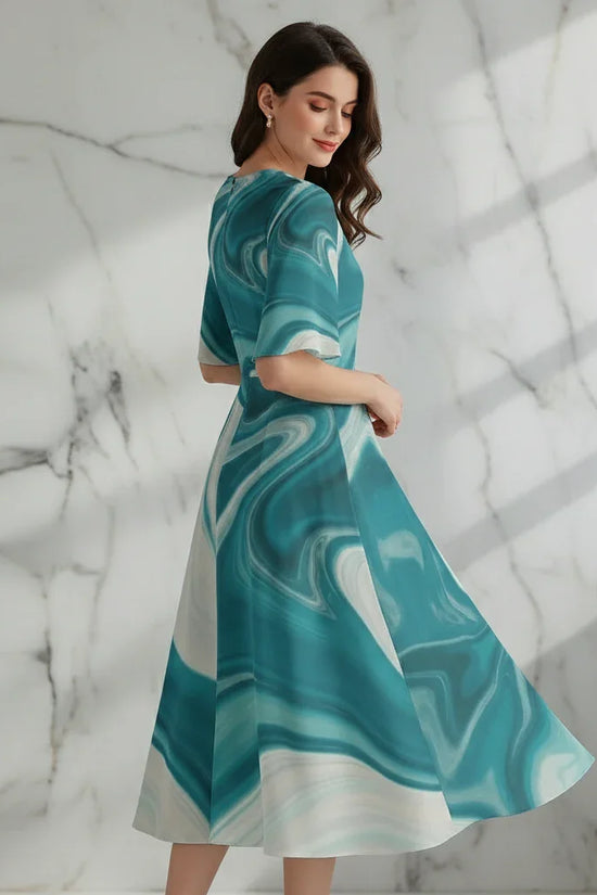 Over shoulder back view