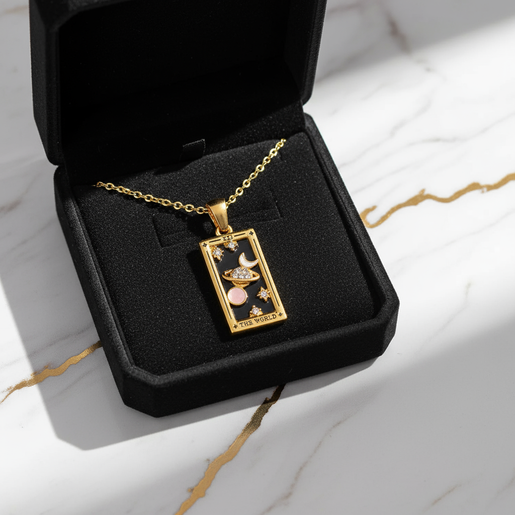 Overhead flat lay in box