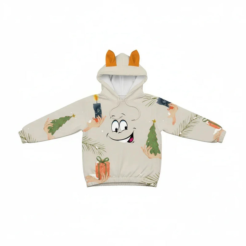 Overhead flat lay of complete garment