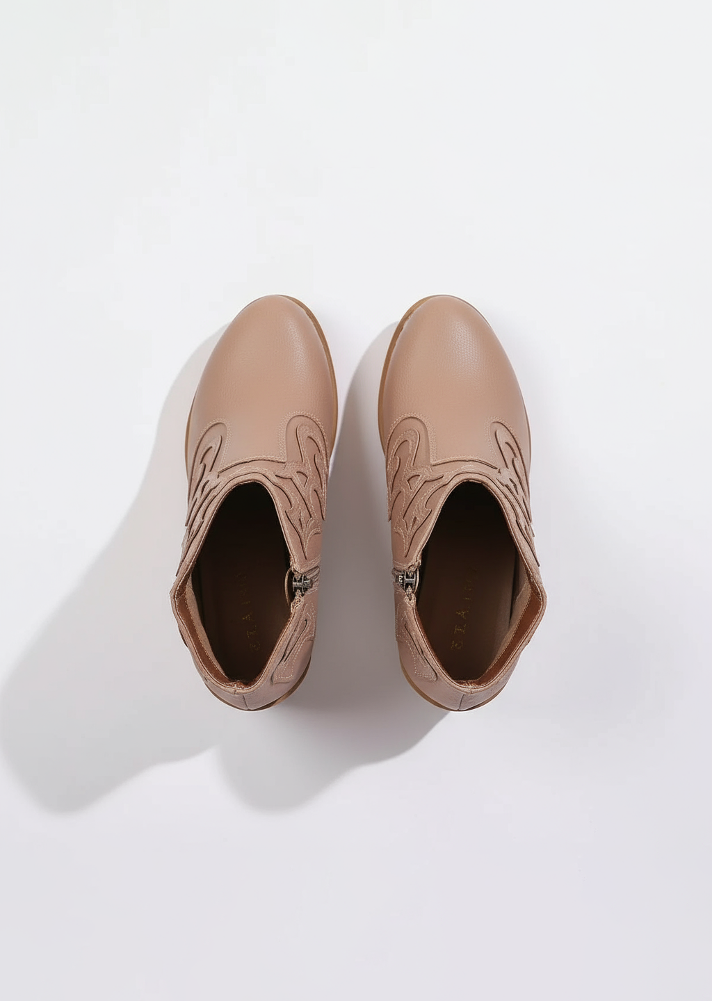 Elegant High Heels Chunky Pink Platform Boot