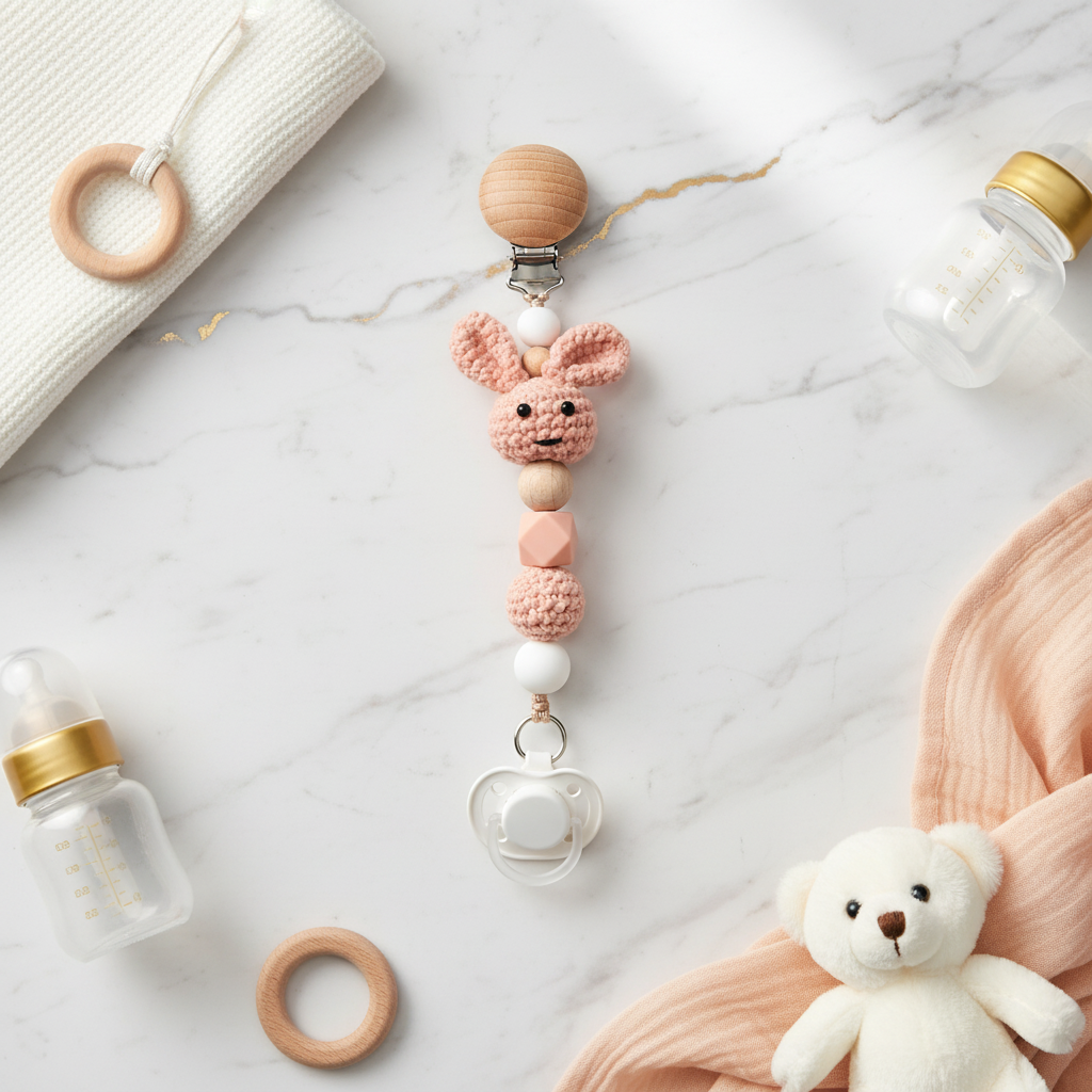 Pacifier Clip with Pacifier 1