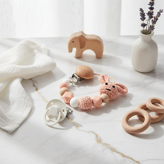 Pacifier Clip with Pacifier 2