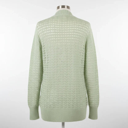 Pale Green Cardigan - Back View