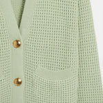 Pale Green Cardigan - Detail