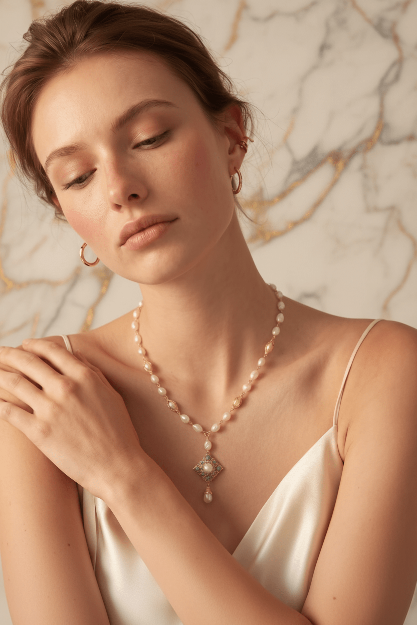 Pearl Necklace Editorial 4
