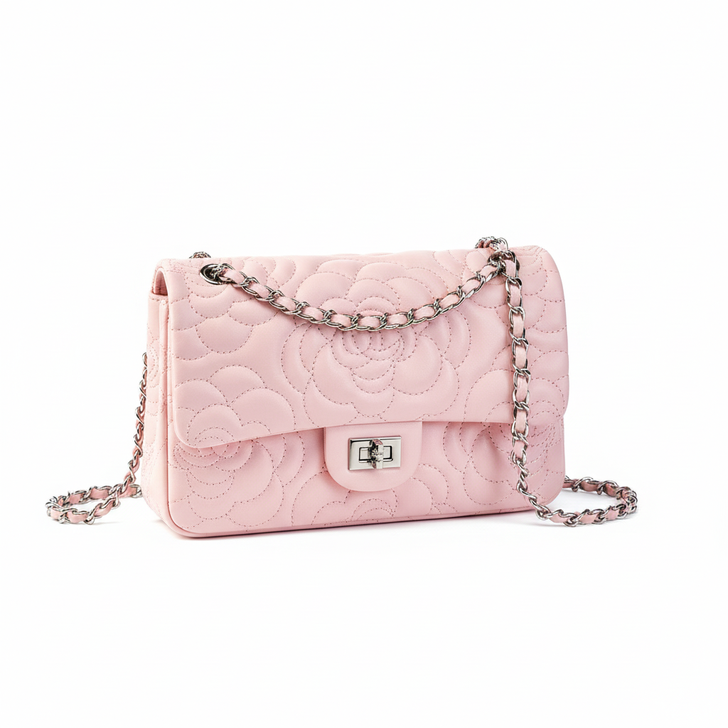 Pink bag - 3/4 side view