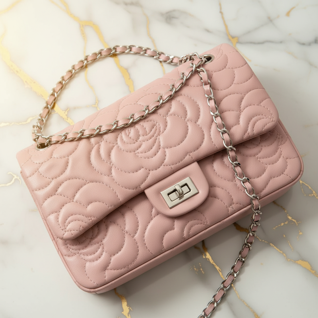 Pink bag - close up detail