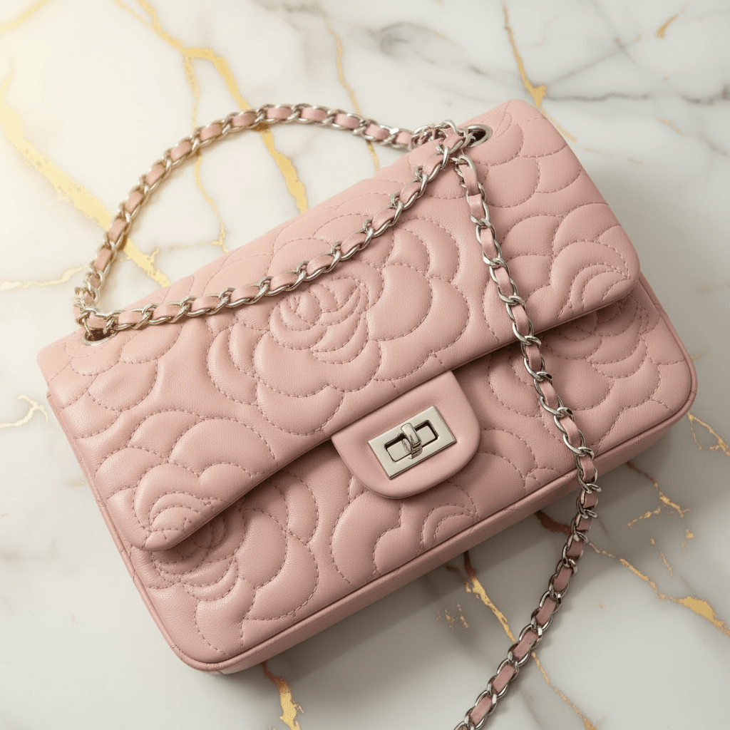 Pink bag - close up detail