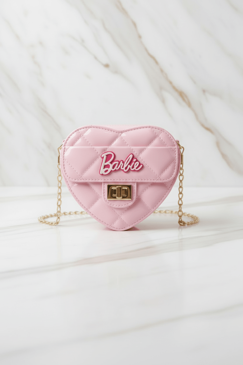 Pink bag - front view portrait