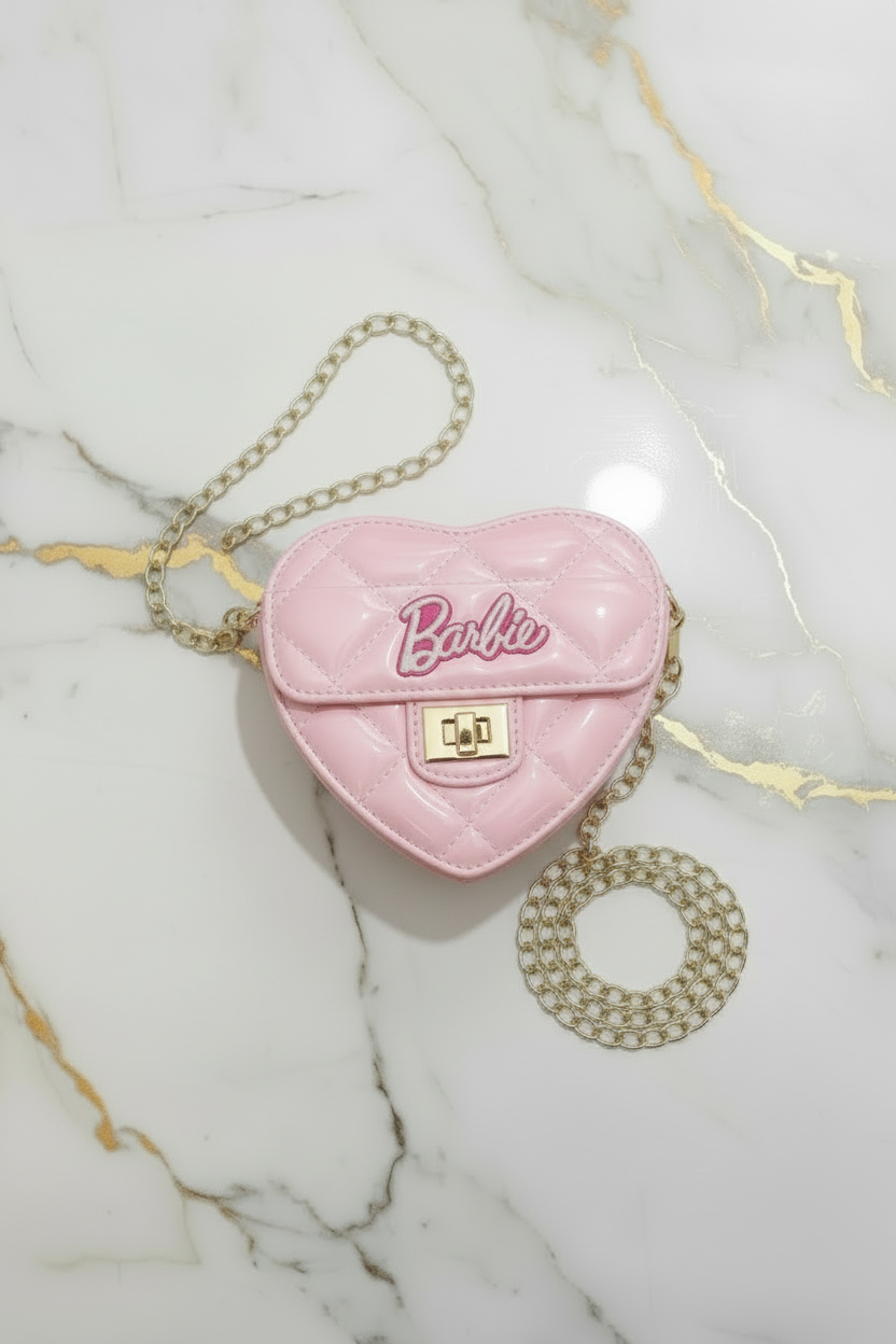 Pink bag - front view portrait