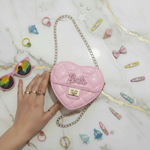 Pink bag - hand with accessories