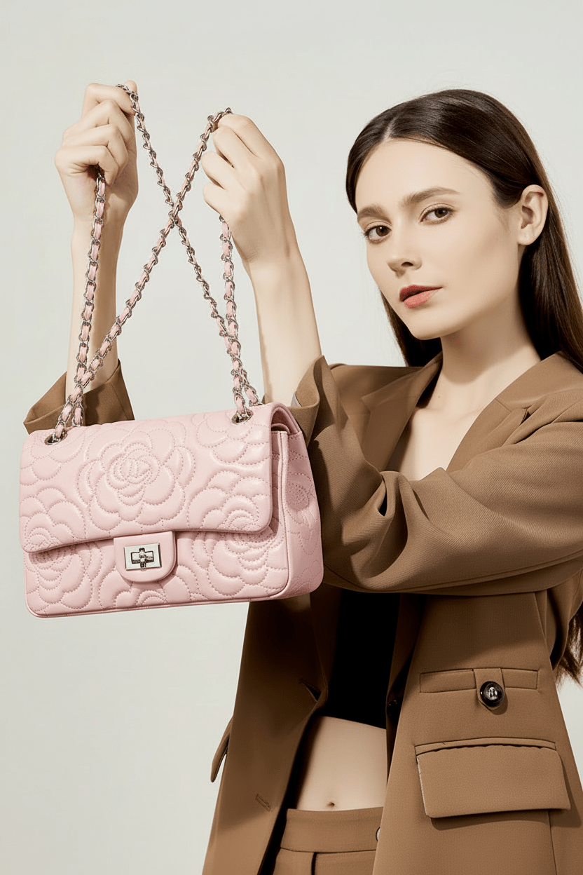 Pink bag - holding up