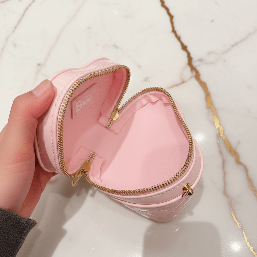Pink bag - opened back view