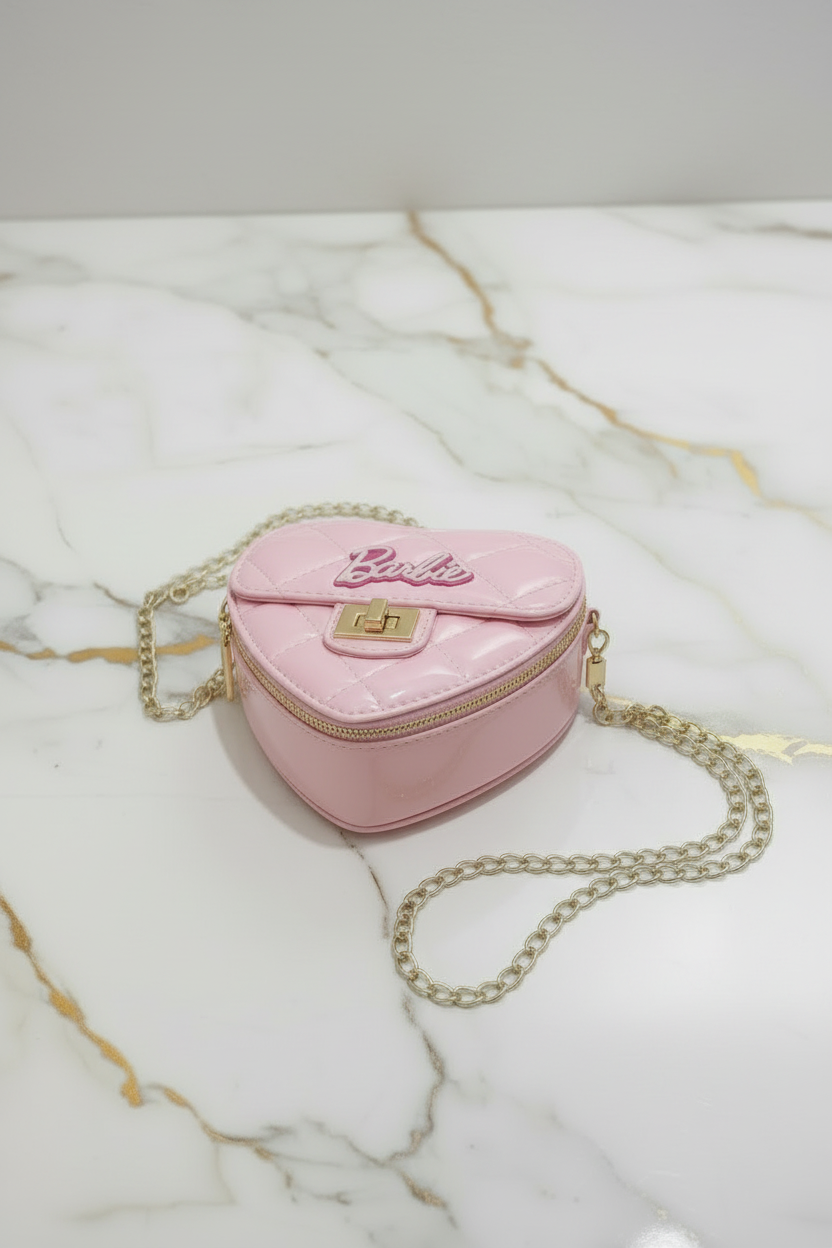 Pink bag - side angle portrait