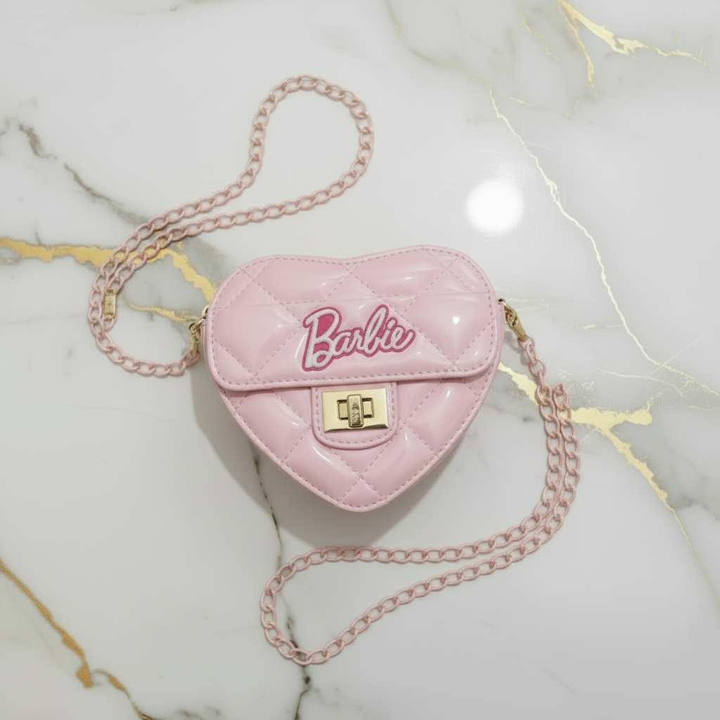 Pink bag - top flat lay