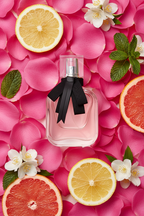 Pink Bow Perfume - Flat Lay