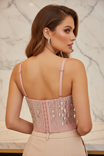 Pink Bustier Close-up - Back View