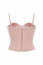 Pink Denim Corset - Back View