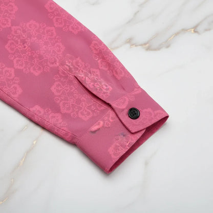 Pink Floral Shirt - Cuff Detail